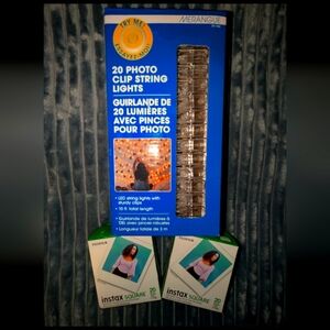 Photo Clip String Lights with Instax Film